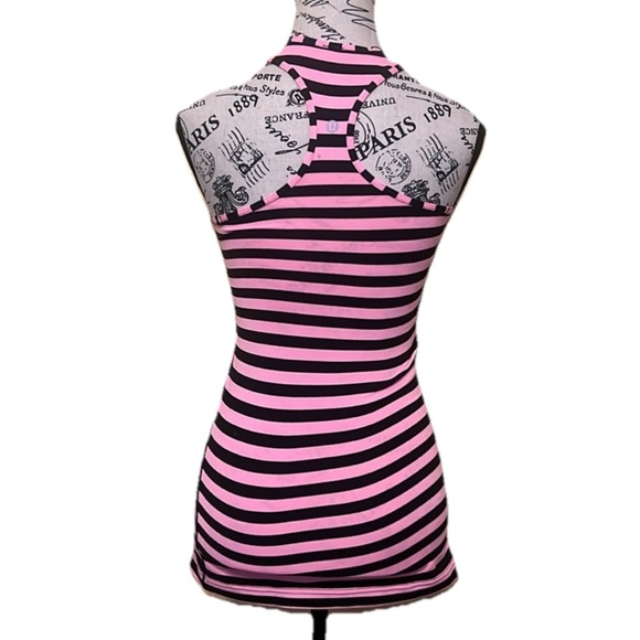 Lululemon Athletica Pink and Black Striped Tank Top size 4 - Picture 7 of 7